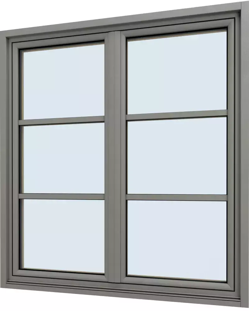 Fenêtre aluminium RAL 9007 à paris